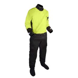 Mustang Sentinel&trade; Series Water Rescue Dry Suit - Fluorescent Yellow Green/Black - 3XL Short