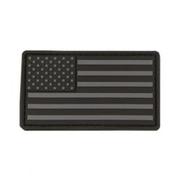 Vism USA Flag Patch PVC Black