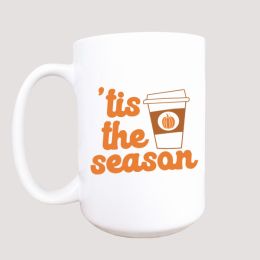 Tis the season fall ceramic coffee mug