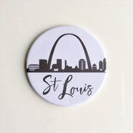 St Louis Arch Circle Magnet