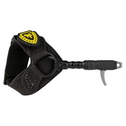 TruFire Smoke Adjustable Archery Compound Bow Release with Foldback Design - Black Wrist Strap