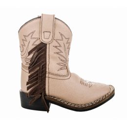 TuffRider Youth Tan Fringe Bootie (Color: Tan, Material: Rubber, Country of Manufacture: United States, Gender: Girls)