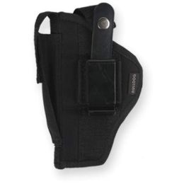 Bulldog Belt and clip ambi holster w/clam shell packaging (Color: Black, Material: Metal)
